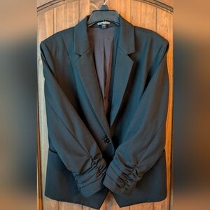 Express Women's Sz 12 Black Blazer 3/4 Sleeves